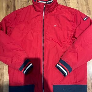 Tommy Hilfiger Red Windbreaker Jacket